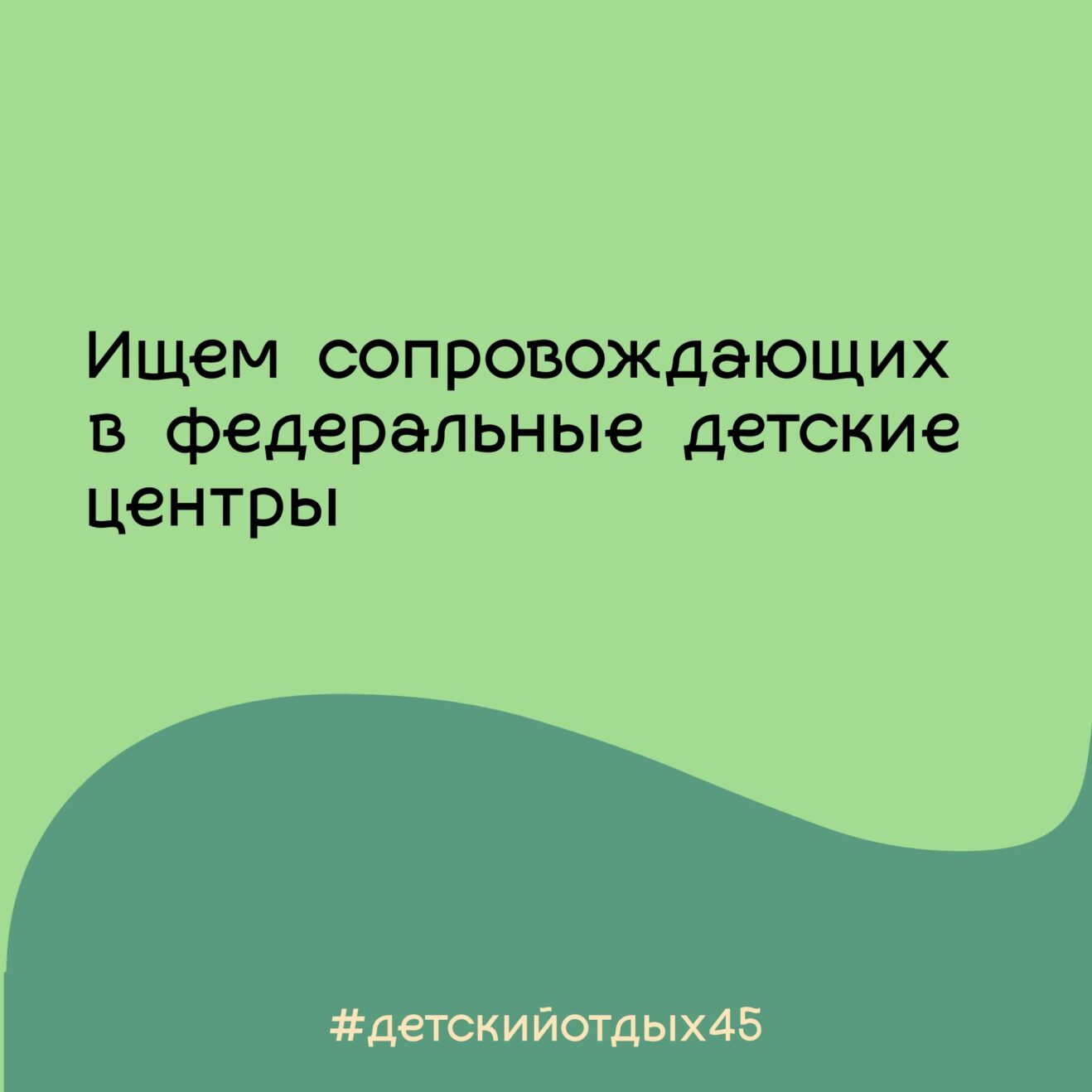 Ищем ответственных сопровождающих